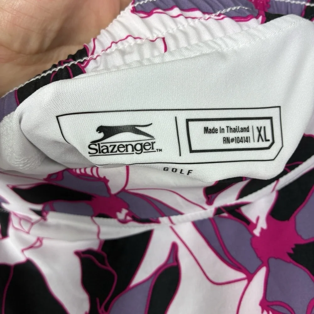 Slazenger Women's Golf Skirt Skort XL Pockets Floral Colorful Sport‎ Pickleball